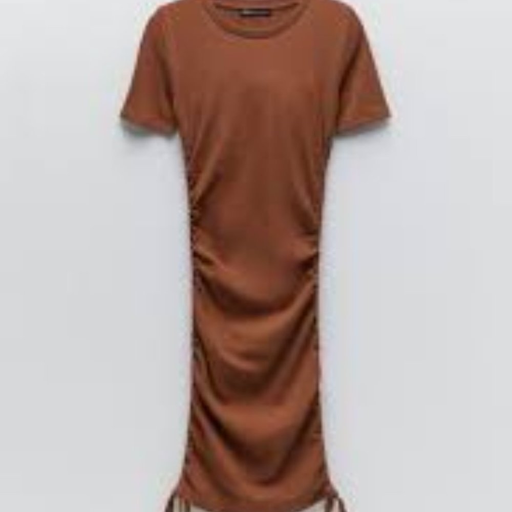 Zara Brown Mini Dress